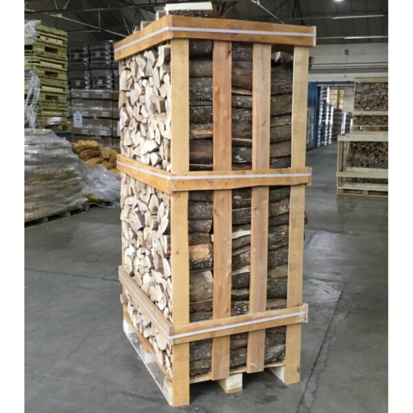 Ash firewood in 2 m3 crate